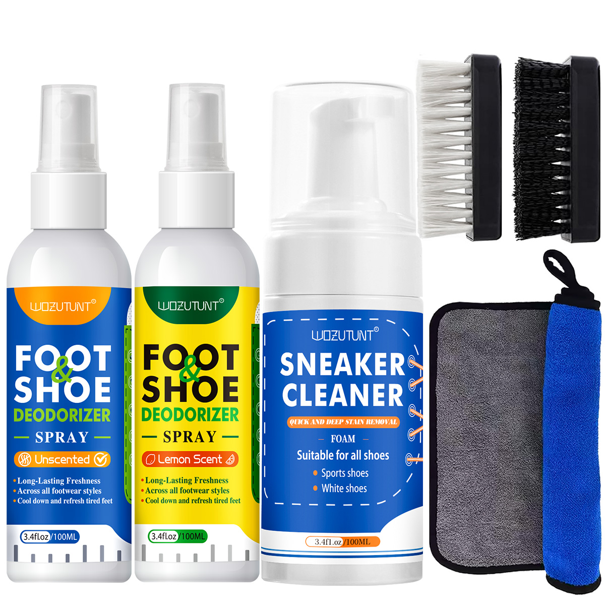 Shoe Cleaning Brush - WOZUTUNT 다기능 신발 탈취 스프레이 또는
