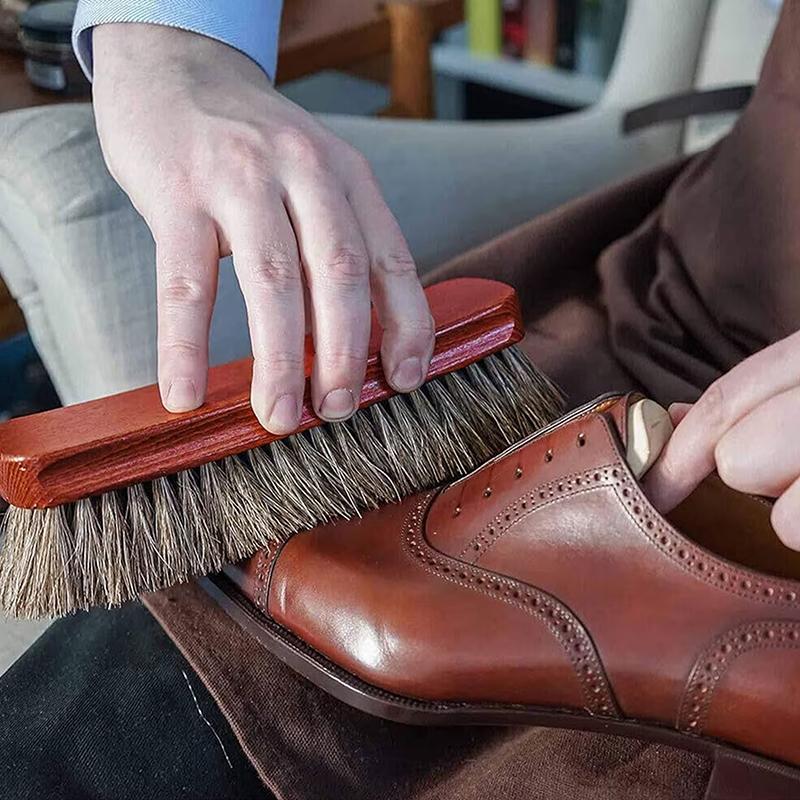 내구성이 뛰어난 말털 브러시 세트(2개/3개), 가죽  - Leather Shoe Polish 리뷰 및 가격