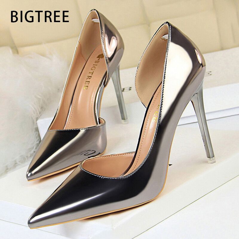 빅트리 섹시 여성 펌프스 에나멜 가죽 하이힐 플러스 사 - Shoe Tree 리뷰 및 가격