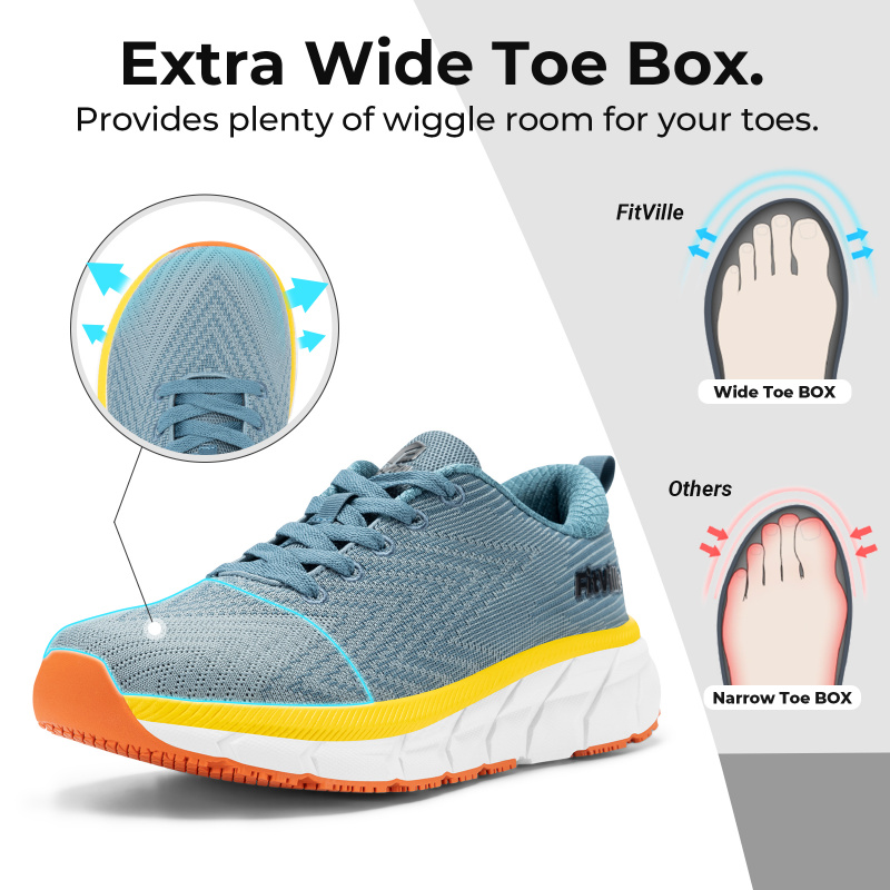 핏빌 와이드 토 박스 남성용 신발 쿠션감 있는 엑스트라 - Sneaker Box 리뷰 및 가격
